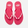 UGG Women's Simi Graphic Flip Flops - Sweet Sangria - Image 1