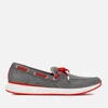 Swims Men's Breeze Wave Lace-up Loafers - Grey/Red Alert - Image 1