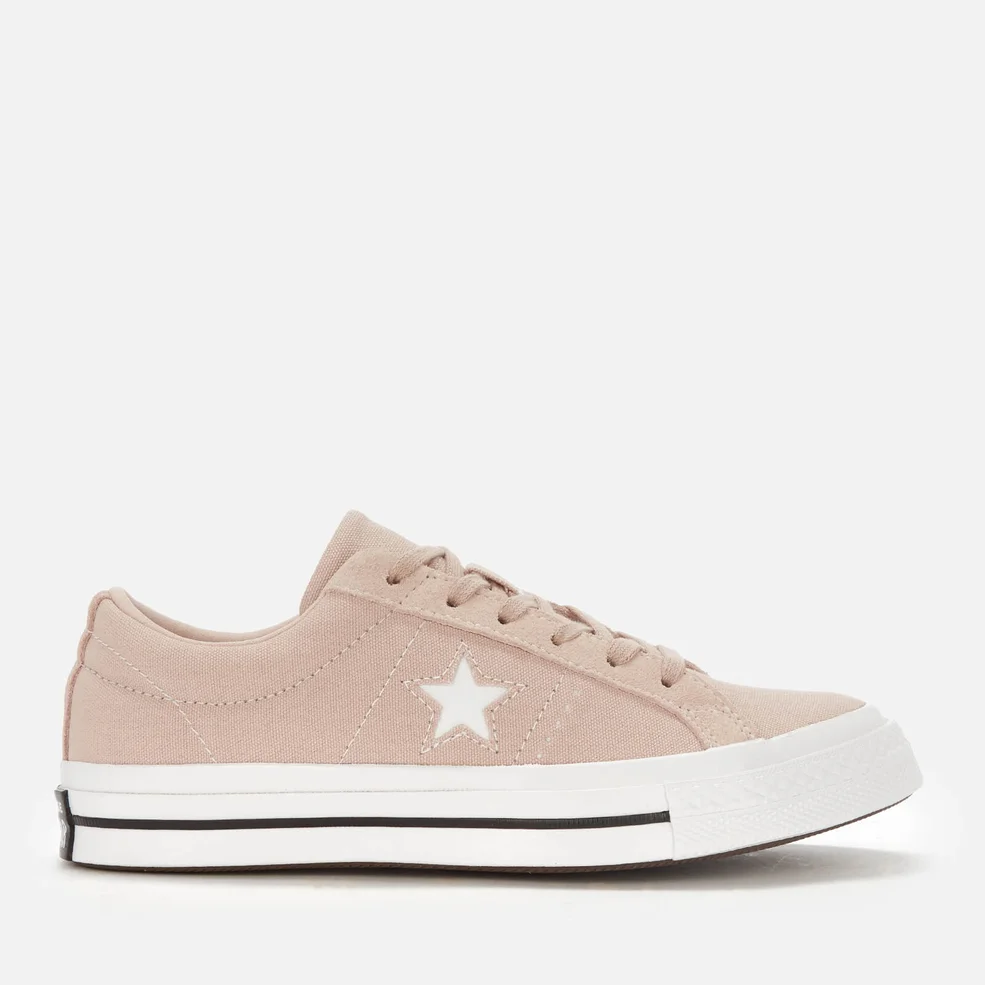 Converse Women's One Star Ox Trainers - Particle Beige/White/Black Image 1