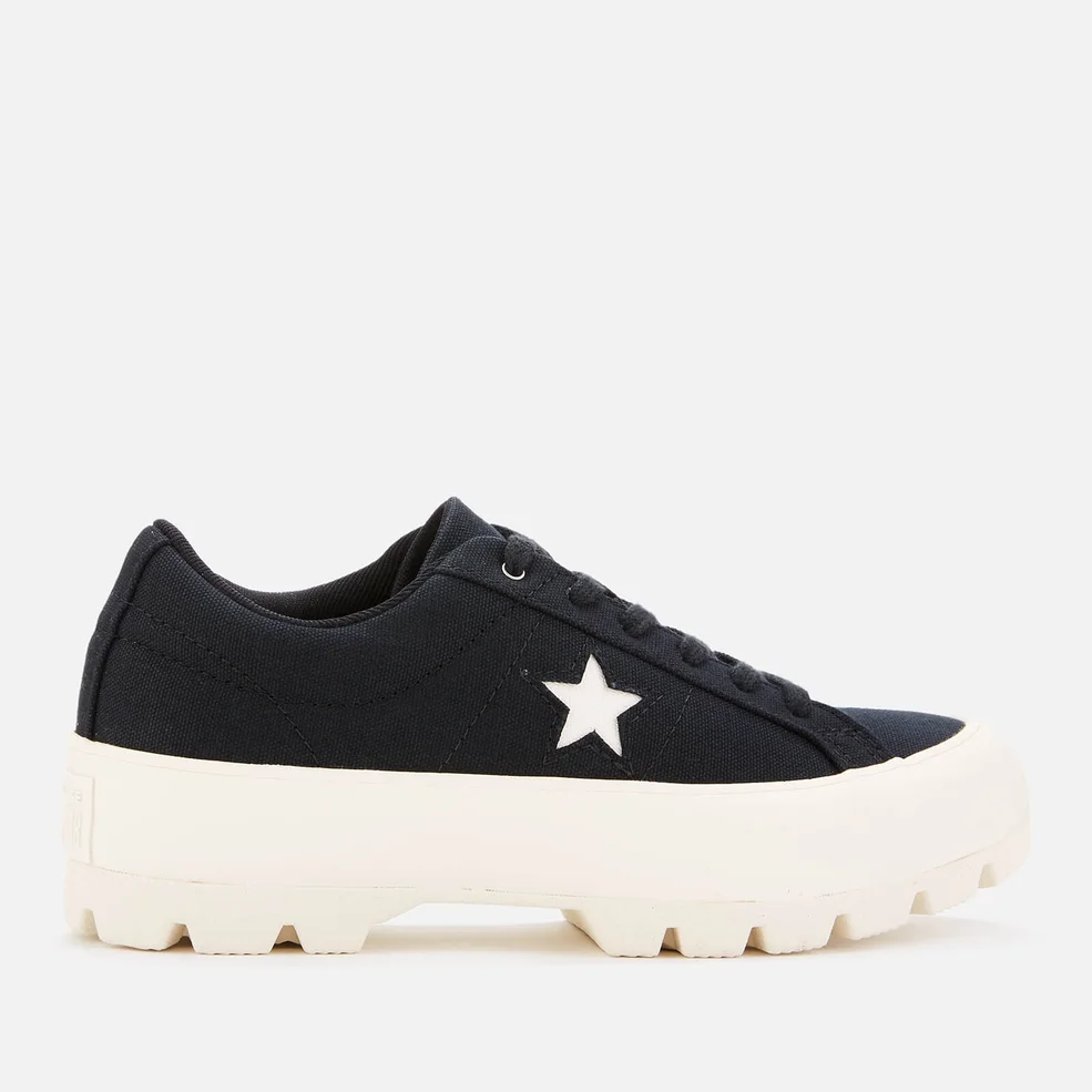 Converse Women's One Star Lugged Ox Trainers - Black/Egret Image 1