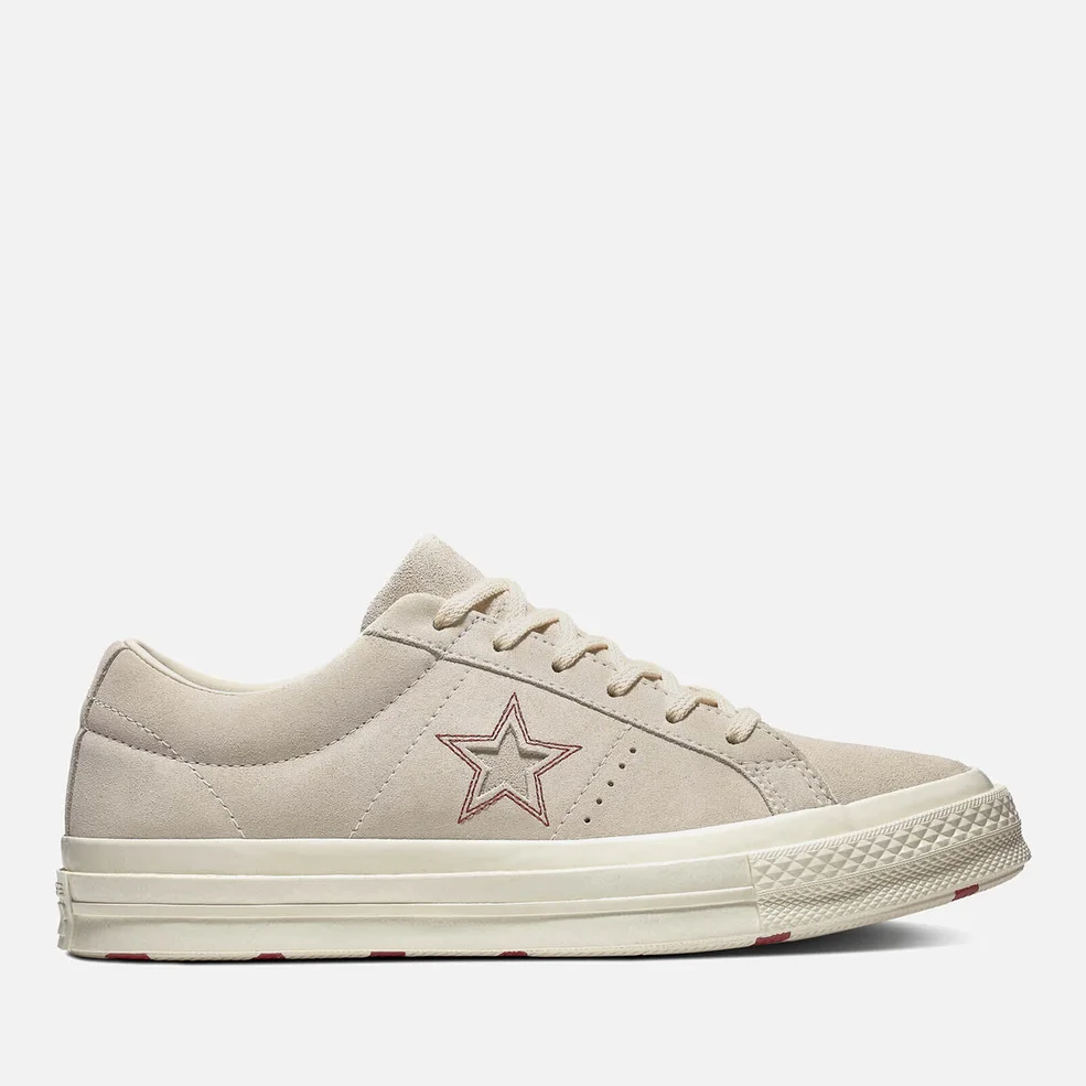 Converse Women's One Star Ox Trainers - Egret/Rhubarb Image 1