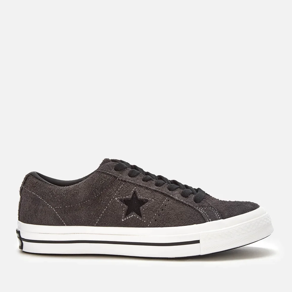 Converse Men's One Star Ox Trainers - Almost Black/White Image 1