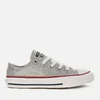 Converse Kids' Chuck Taylor All Star Ox Trainers - Mouse/Enamel Red/White - Image 1