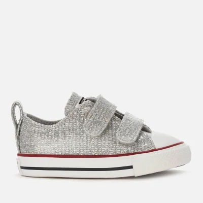 Converse Toddlers' Chuck Taylor All Star 2 Velcro Ox Trainers - Mouse/Enamel Red/White
