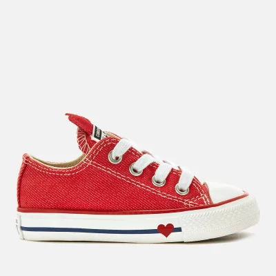 Converse Toddlers' Chuck Taylor All Star Ox Trainers - Sedona Red/Enamel Red/Blue