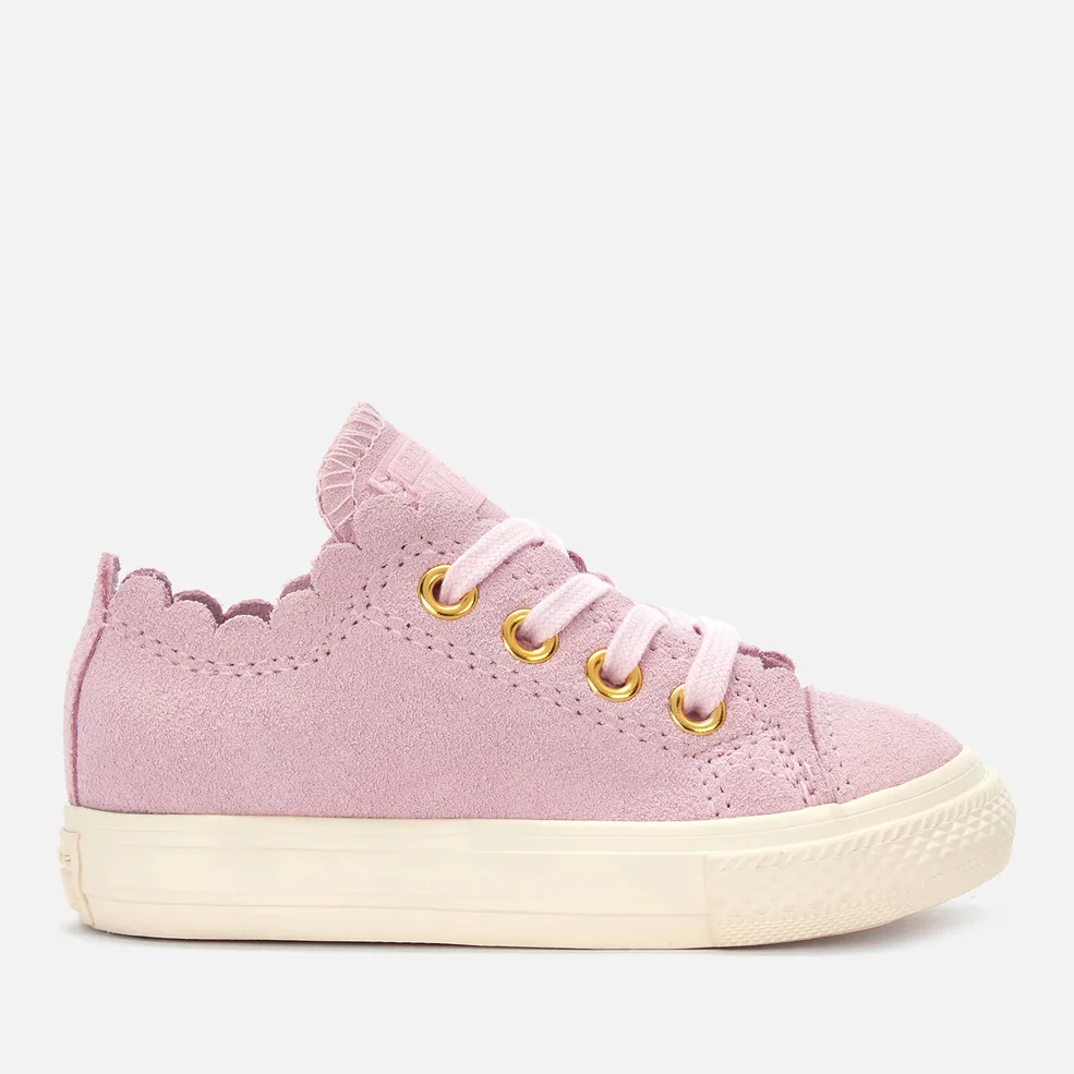 Converse Toddlers' Chuck Taylor All Star Ox Trainers - Pink Foam/Brass Image 1