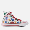Converse Kids' Chuck Taylor All Star Hi-Top Trainers - White/Enamel Red/Totally Blue - Image 1