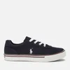 Polo Ralph Lauren Kids' Hanford Canvas Low Top Trainers - Navy/Paperwhite PP - Image 1