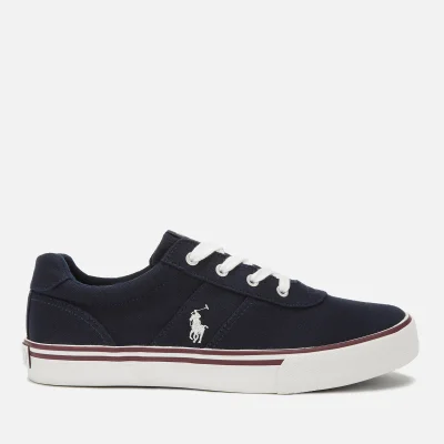 Polo Ralph Lauren Kids' Hanford Canvas Low Top Trainers - Navy/Paperwhite PP