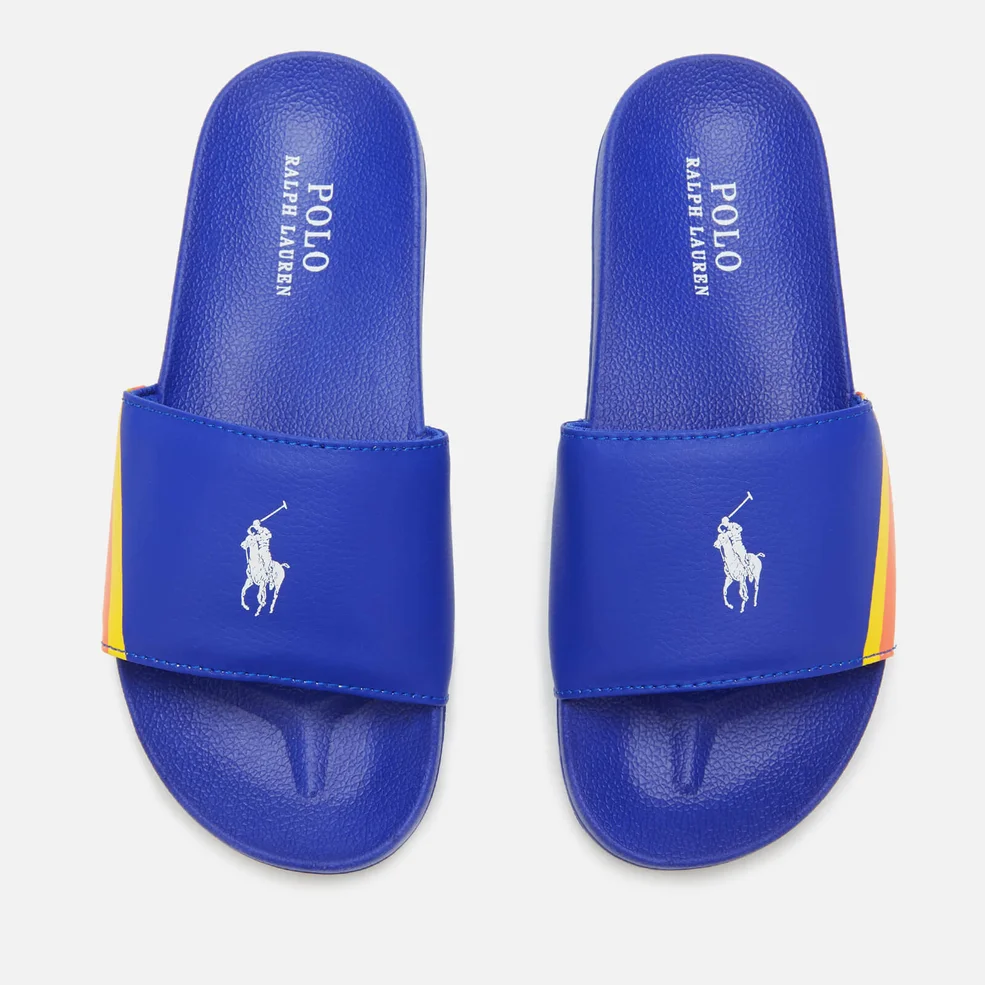 Polo Ralph Lauren Kids' Fletcher Slide Sandals - Royal/White PP Image 1