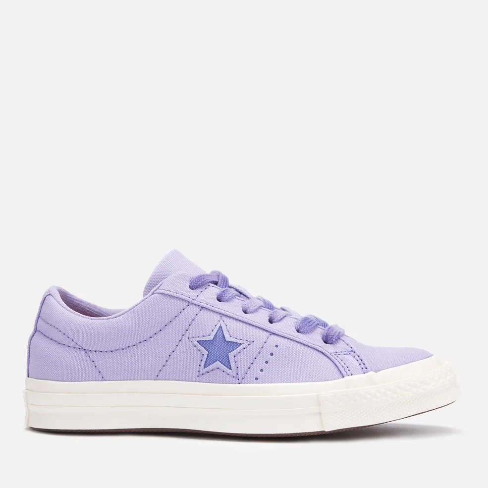 Converse Women's One Star Ox Trainers - Washed Lilac/Wild Lilac/Egret Image 1