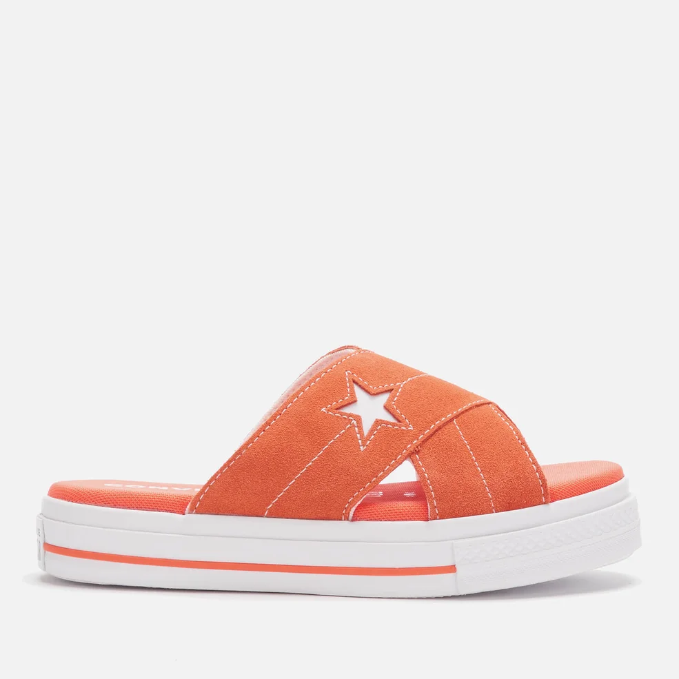 Converse Women's One Star Sandals - Turf Orange/Egret/White Image 1