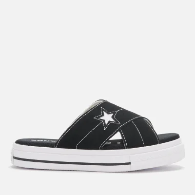 Converse Women's One Star Slip Sandal - Black/Egret/White