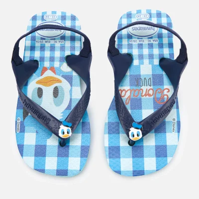 Havaianas Toddler's Disney Classics Sandals - Ice Blue/Navy Blue