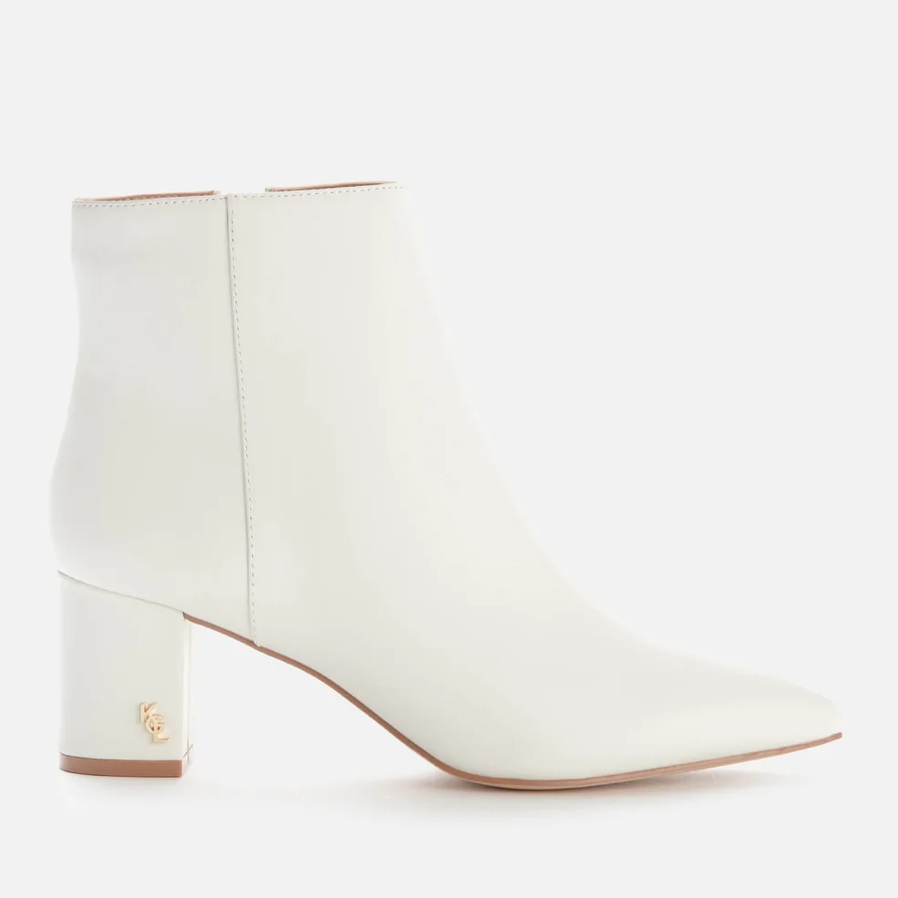 Kurt Geiger London Women's Burlington Leather Heeled Ankle Boots - White Image 1
