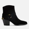 MICHAEL MICHAEL KORS Women's Goldie Suede Western Boots - Black - Image 1