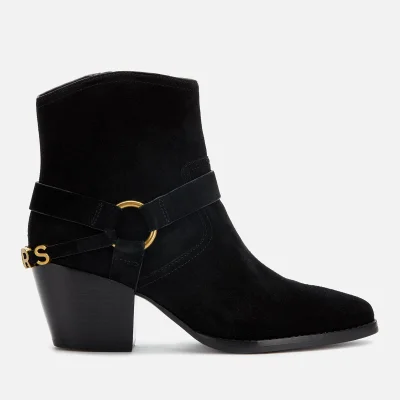 MICHAEL MICHAEL KORS Women's Goldie Suede Western Boots - Black