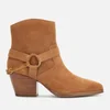 MICHAEL MICHAEL KORS Women's Goldie Suede Western Boots - Acorn - Image 1