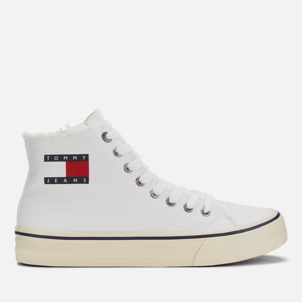 Tommy Jeans Men's Hi-Top Trainers - White Image 1