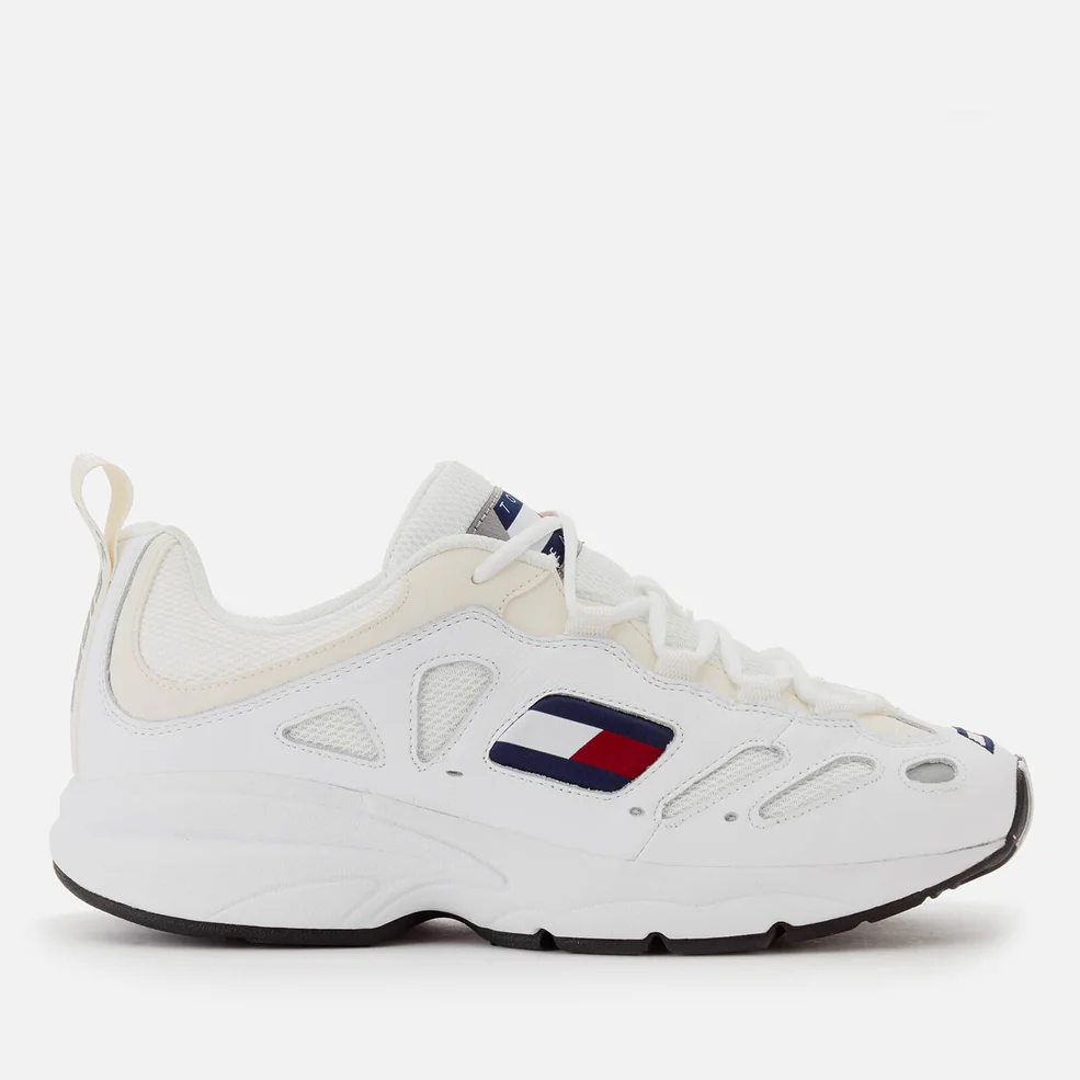 Tommy Jeans Men's Retro Chunky Runner Style Trainers - White Image 1