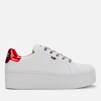 Tommy Jeans Women's Icon Textile Flatform Trainers - White