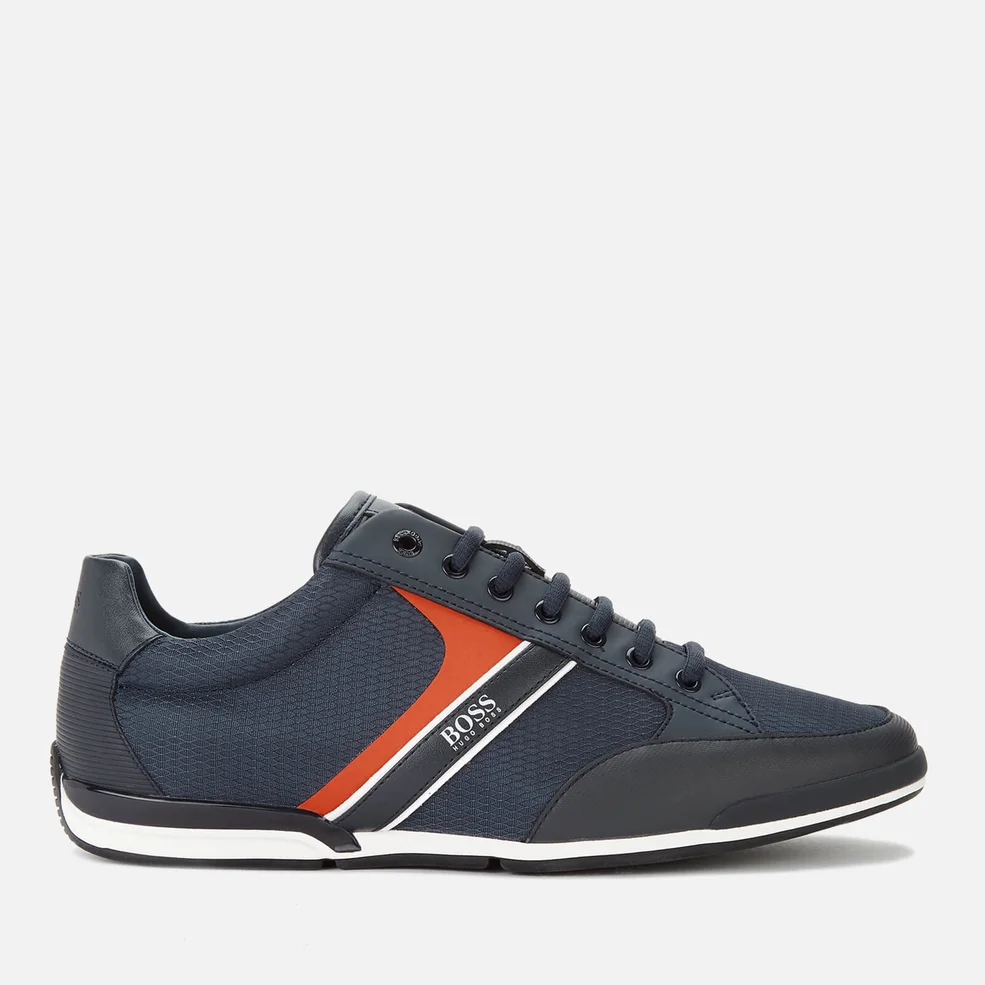BOSS Men's Saturn Low Profile Trainers - Navy Image 1