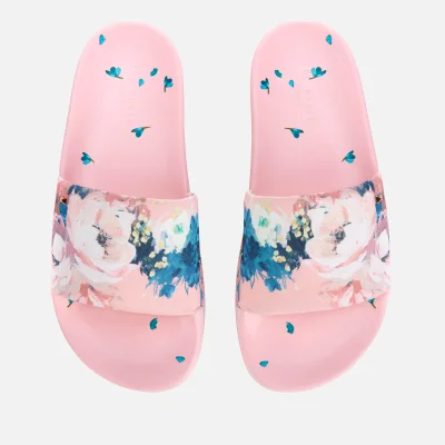 Ted Baker Women's Avelini Floral Slide Sandals - Light Pink