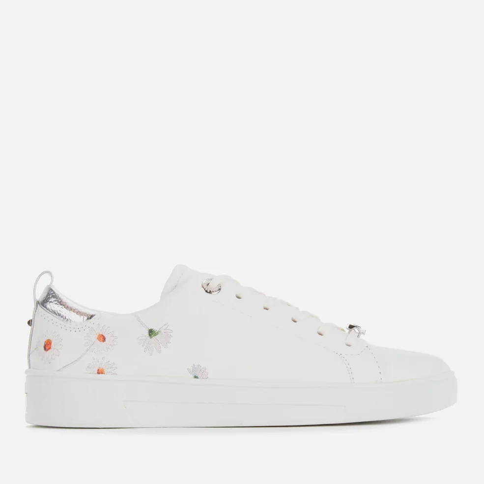 Ted Baker Women's Chalene Leather Low Top Trainers - White Image 1