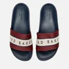Ted Baker Men's Rastar Slide Sandals - Dark Red/Dark Blue - Image 1