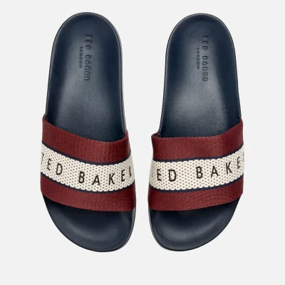 Ted Baker Men's Rastar Slide Sandals - Dark Red/Dark Blue
