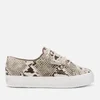 Superga Women's 2730 Synthetic Snake Trainers - Taupe Black - Image 1