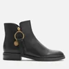 See By Chloé Women's Leather Flat Ankle Boots - Nero - Image 1