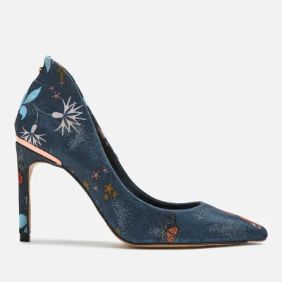 Ted Baker Women's Saviop Printed Court Shoes - Navy