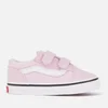 Vans Toddlers' Old Skool Velcro Trainers - Lilac Snow/True White - Image 1