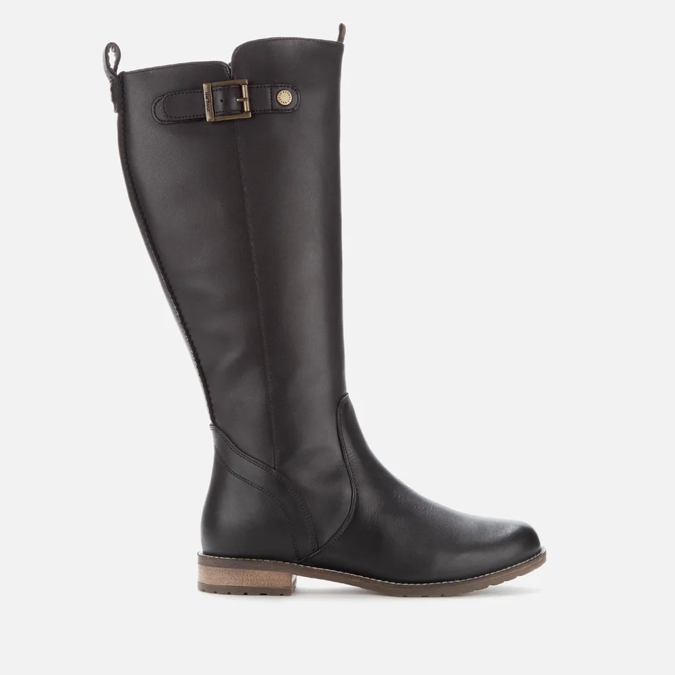 Barbour Women's Rebecca Leather Calf Length Boots - Black Image 1