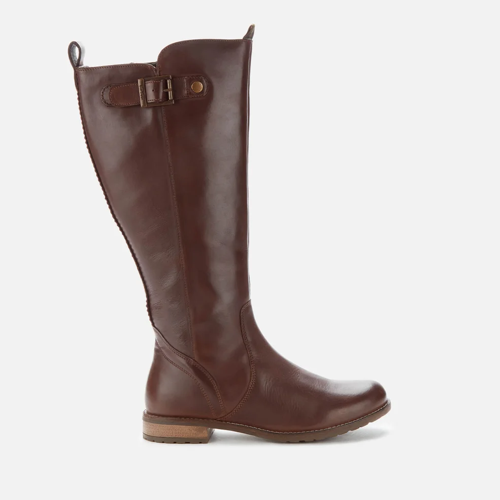 Barbour Women's Rebecca Leather Knee High Boots - Wine Image 1