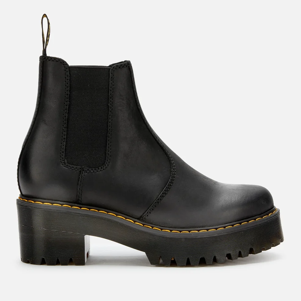 Dr. Martens Women's Rometty Leather Chunky Sole Chelsea Boots - Black Image 1