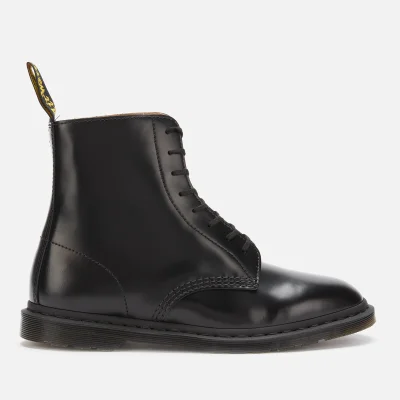 Dr. Martens Men's Winchester II Polished Smooth Leather Lace Up Boots - Black