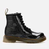 Dr. Martens Kid's 1460 Glitter Lace-Up Boots - Black - Image 1