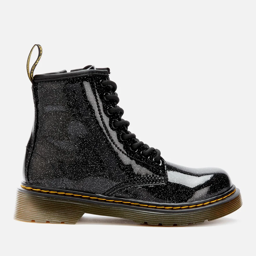 Dr. Martens Kid's 1460 Glitter Lace-Up Boots - Black Image 1