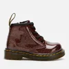 Dr. Martens Toddler's 1460 Glitter Lace-Up Boots - Rose Brown - Image 1