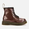 Dr. Martens Toddler's 1460 Glitter Lace-Up Boots - Rose Brown - Image 1