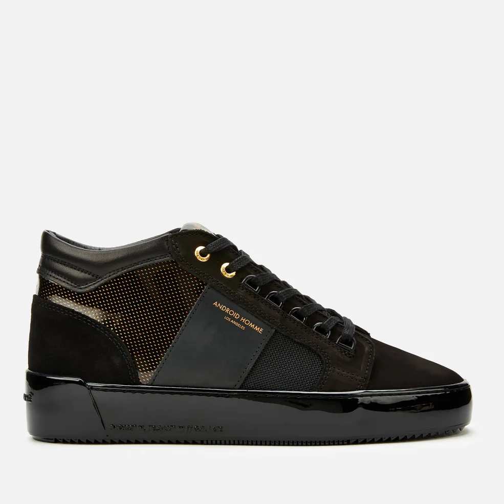 Android Homme Men's Propulsion Mid Geo Trainers - Gold Black Gloss Carbon Image 1