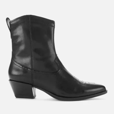 Vagabond Women's Emily Leather Western Boots - Black