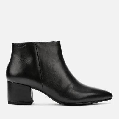 Vagabond Women's Mya Leather Heeled Ankle Boots - Black
