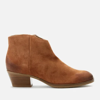 Clarks Women's Mila Myth Suede Heeled Ankle Boots - Tan