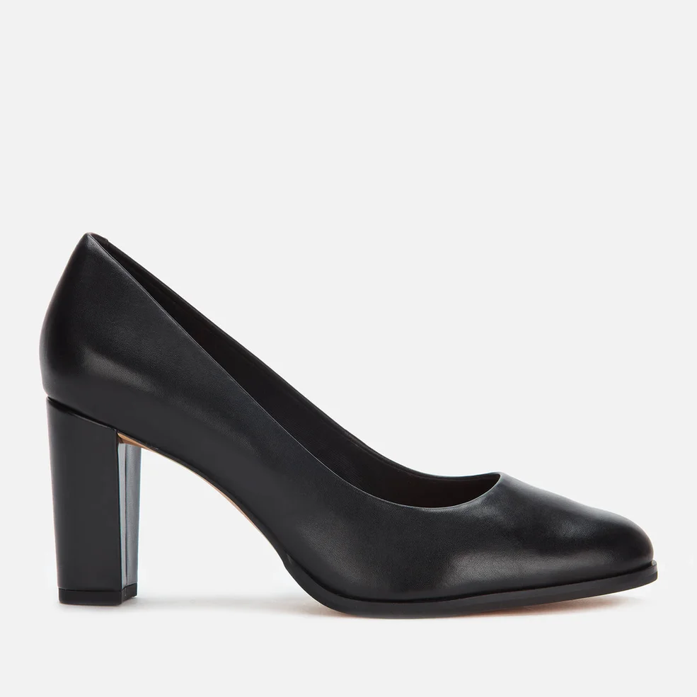 Clarks Women's Kaylin Cara Leather Court Shoes - Black Image 1