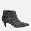 Clarks Women's Linvale Sea Suede Heeled Ankle Boots - Grey Leopard - Image 1