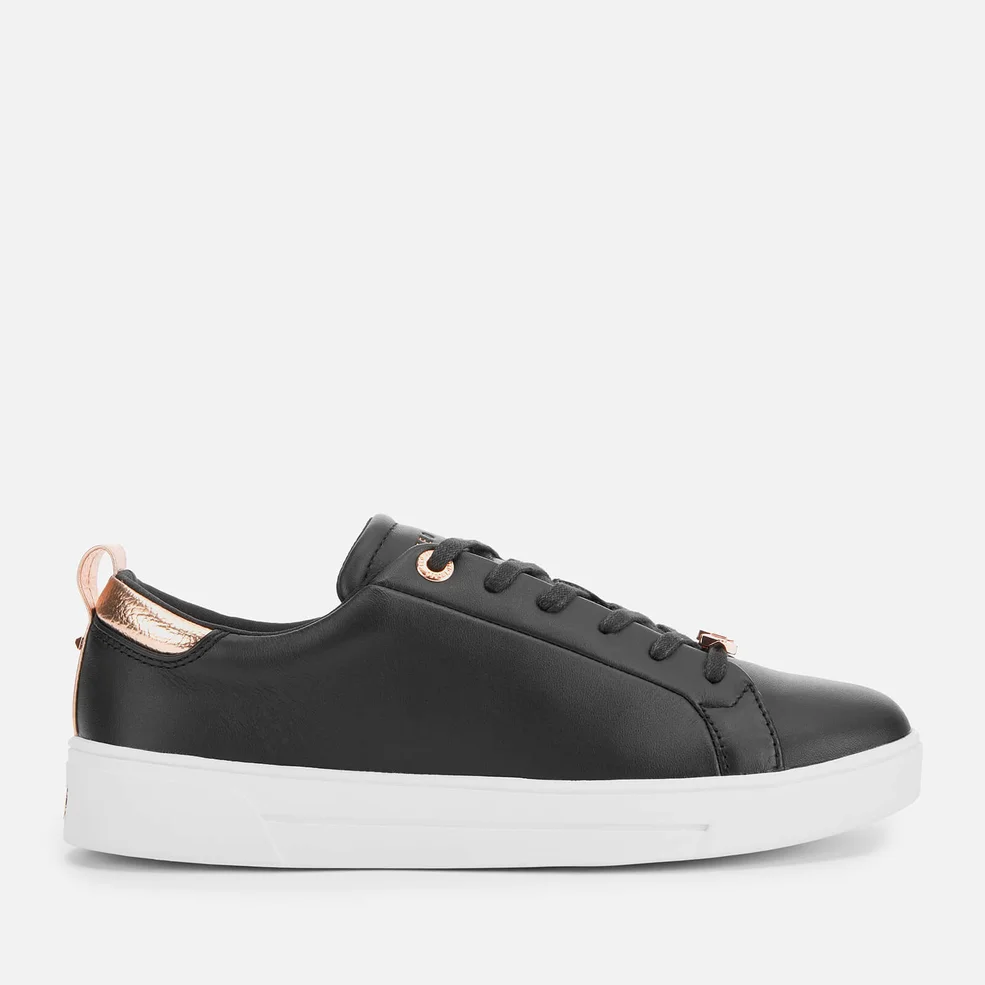 Ted Baker Women's Gielli Leather Low Top Trainers - Black/Black Image 1