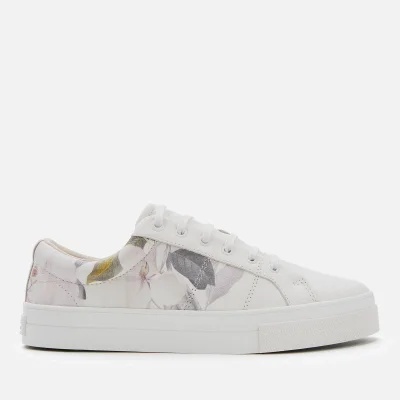 Ted Baker Women's Ephielp Leather Low Top Trainers - Ivory